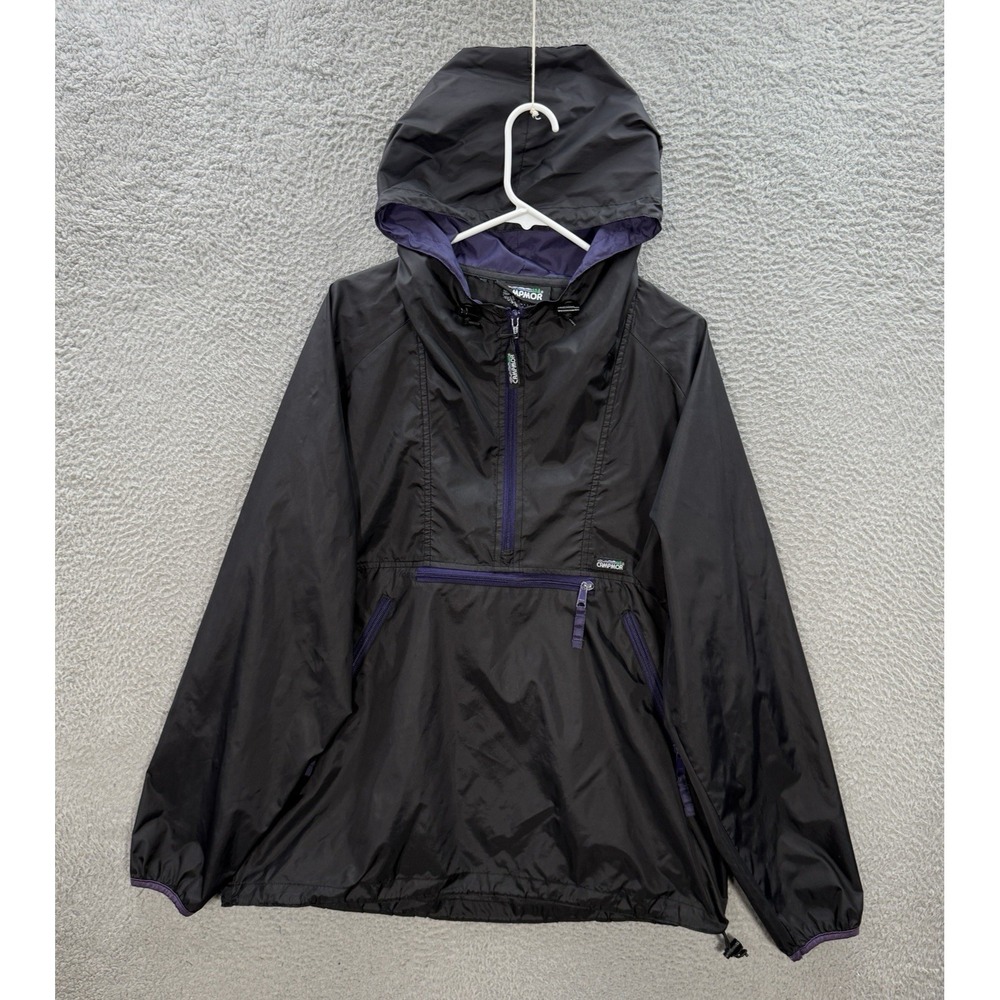 Vintage Campmor Jacket Adult Large Black Windbreaker Outdoors Grunge 90s Y2K
